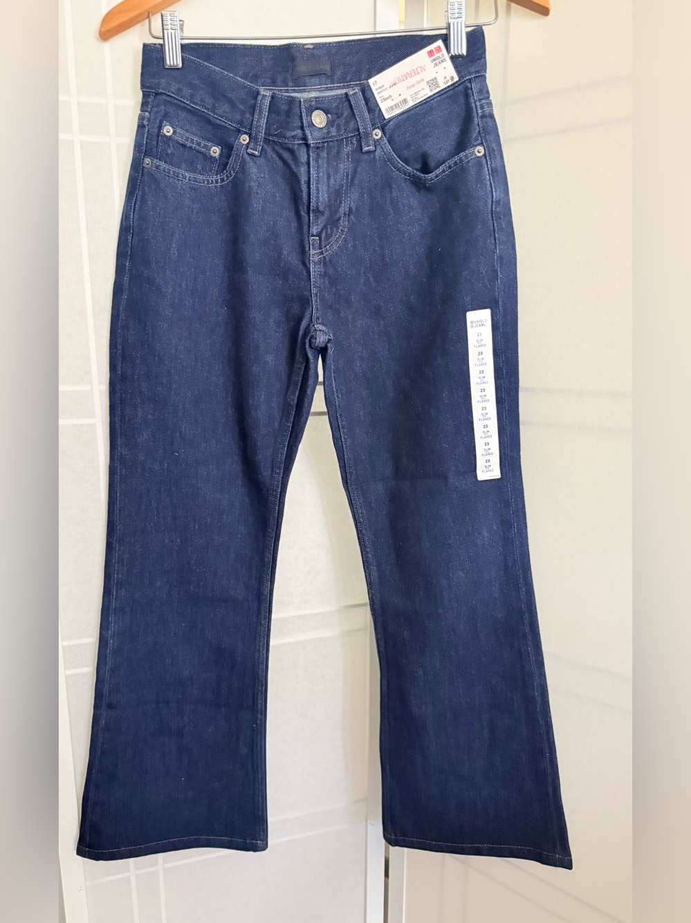 Uniqlo Women's Dark Indigo Wide-Leg Jeans